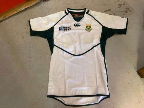 Rugby Springbok Players Jersey Worldcup 2011 ( White )