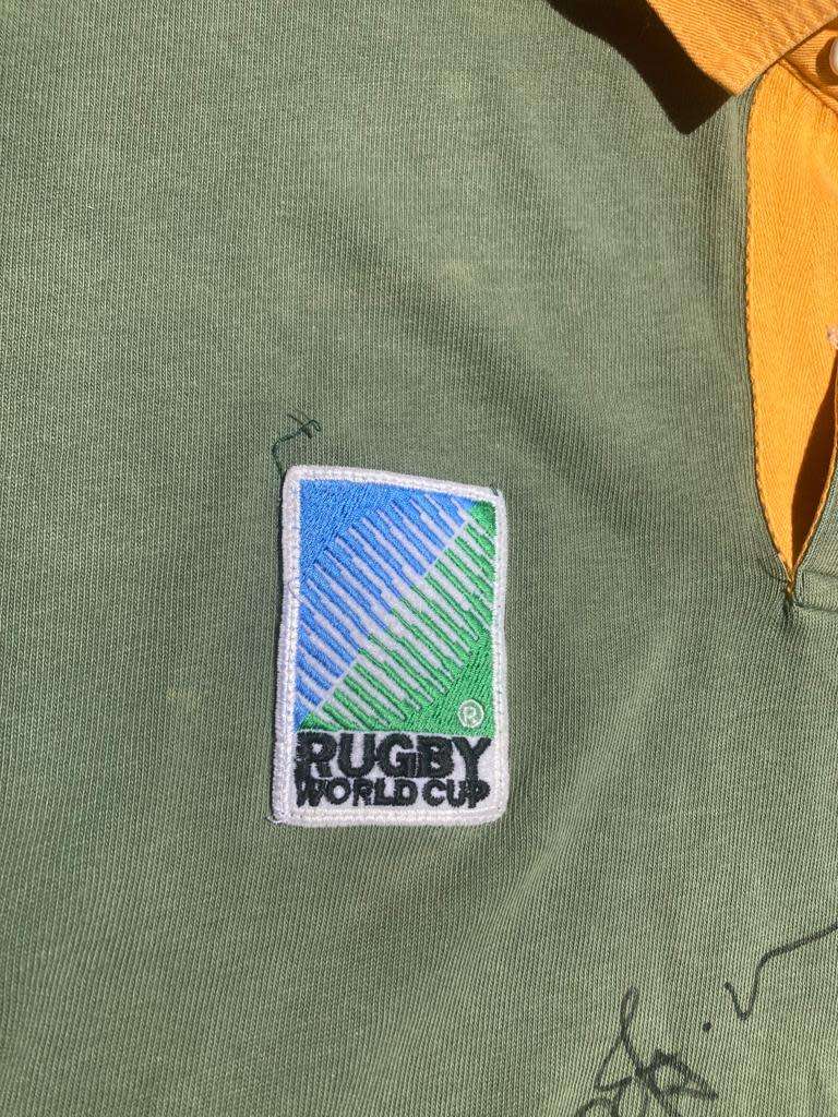 Springbok Jersey : 1995 Worldcup supporters jersey Signed by Joost