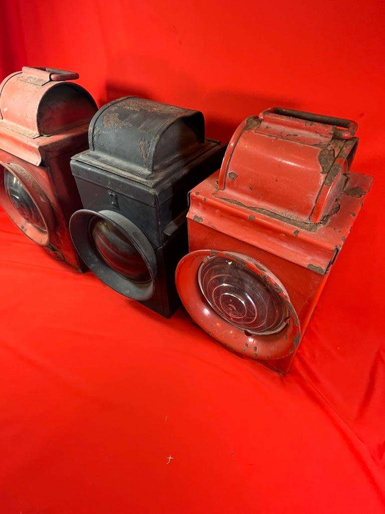 3 Railway Lanterns in good condition