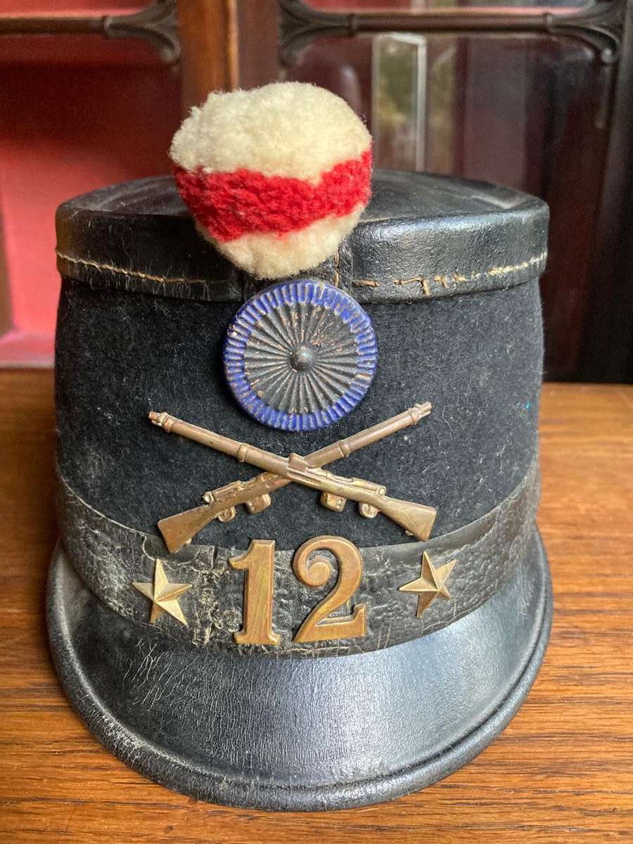 Rare Swiss WW1 Shako Helmet