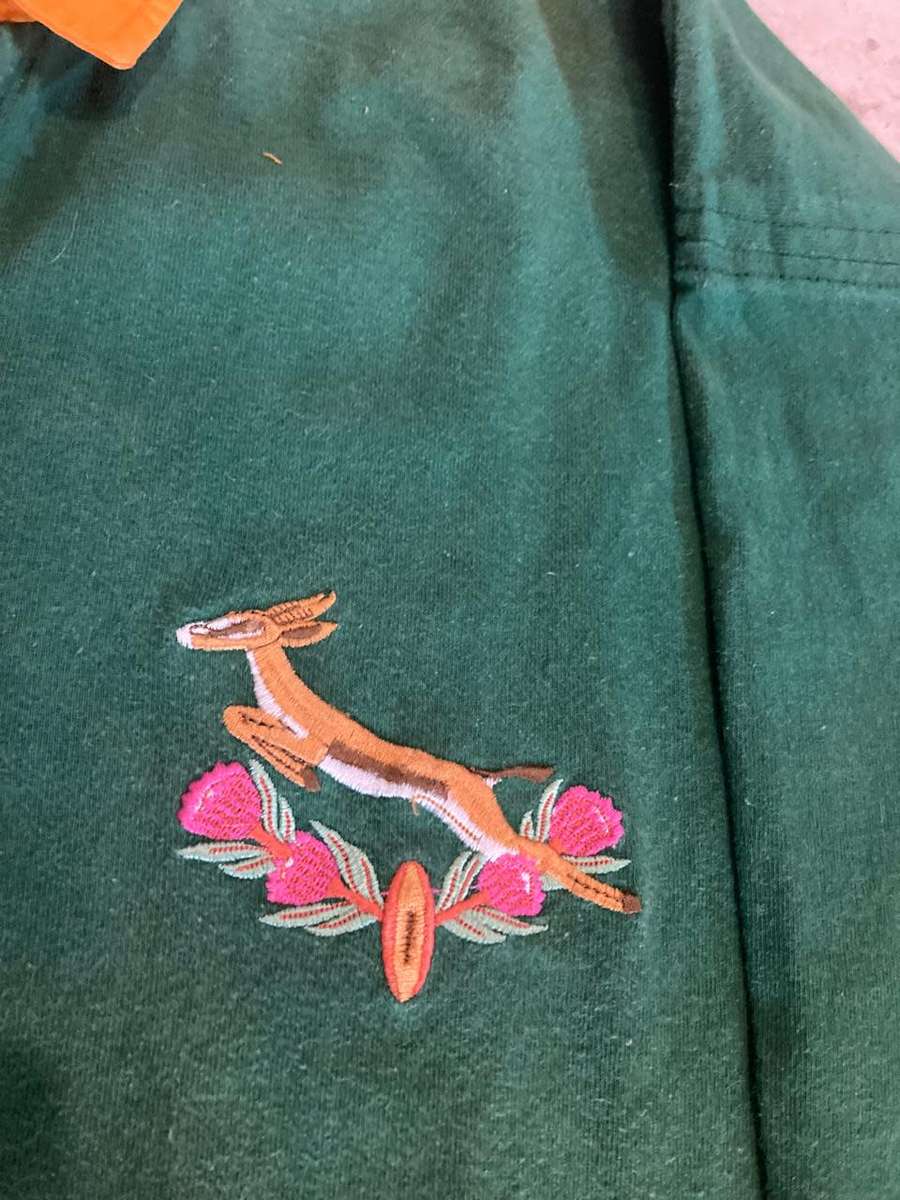 Rugby : Springbok Worldcup Set : Jersey , pennant and other.