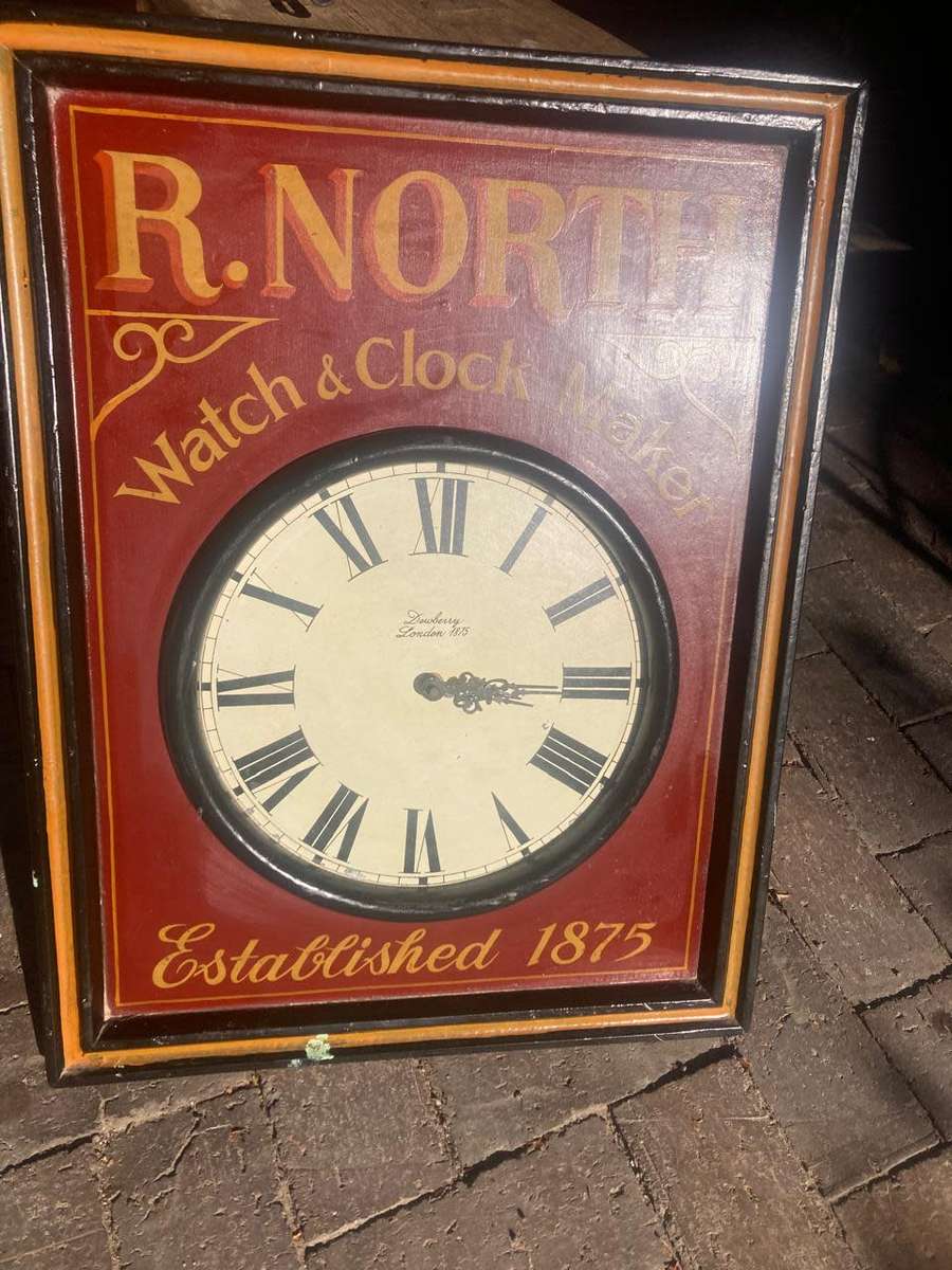 Vintage Clockmakers Sign ( 60 x 46 cm )