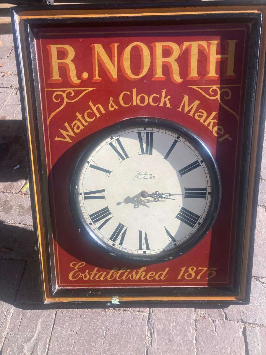 Vintage Clockmakers Sign ( 60 x 46 cm )