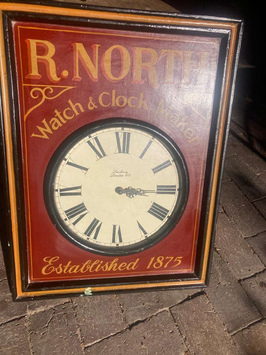 Vintage Clockmakers Sign ( 60 x 46 cm )