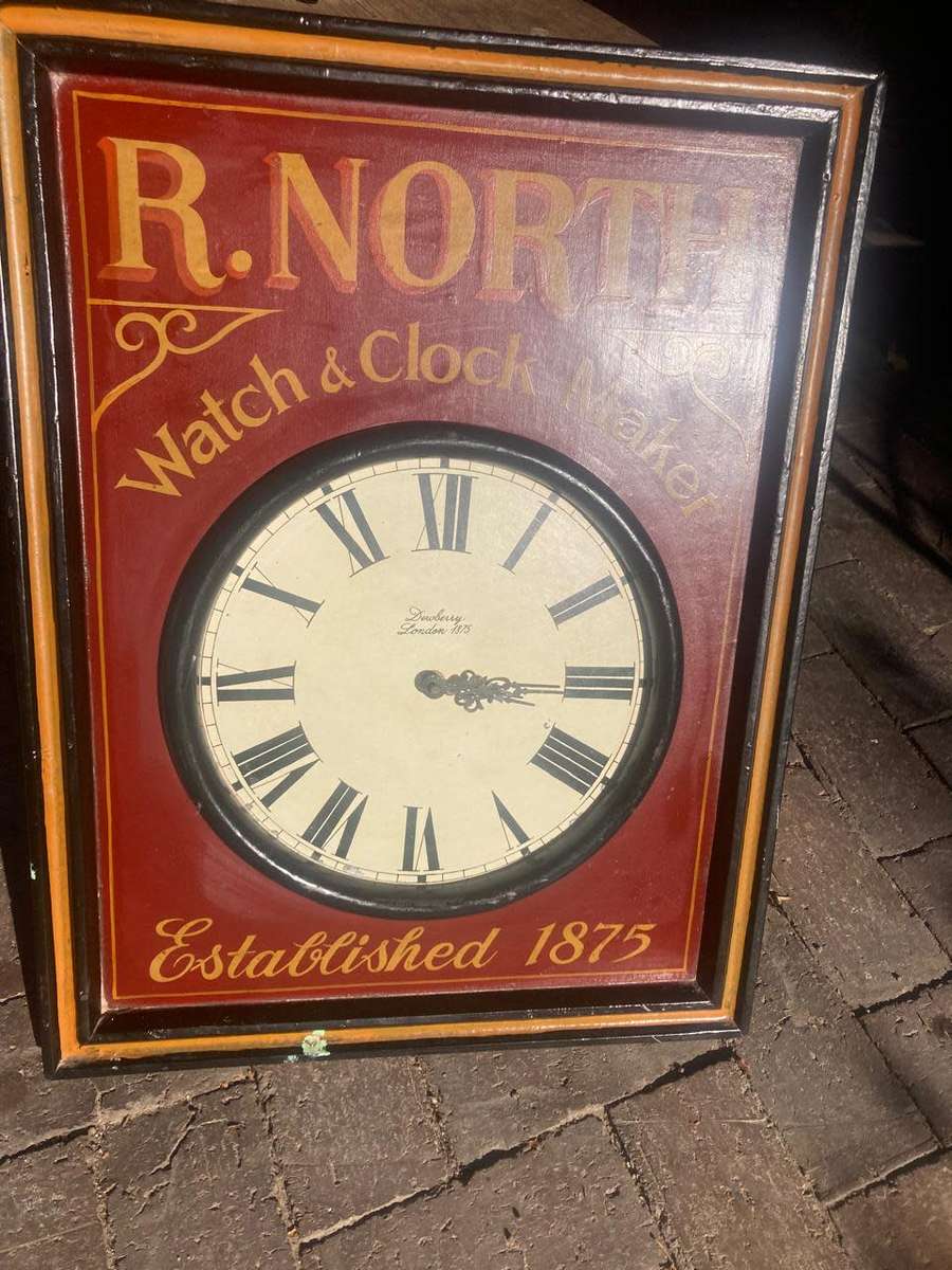Vintage Clockmakers Sign ( 60 x 46 cm )
