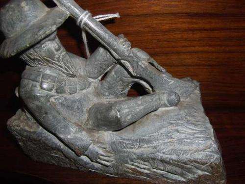 Boer War stone figure made by prisoner of war