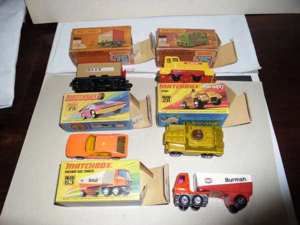5 MATCHBOX CARS MINT AND BOXED