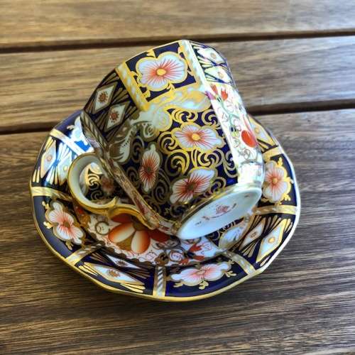 1918 Royal Crown Derby coffee cup and saucer 2 sets