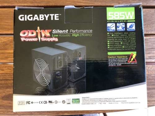 Gigabyte Odin 585W Power supply