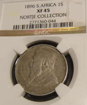NGC Graded 1896 Silver Shilling: Extremely Fine (XF45): CV R15 000.00 *** Crazy R1 Start!! ***