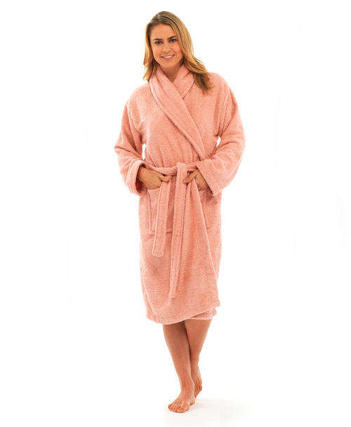 Personalised Peach Towelling Gown XXXLarge