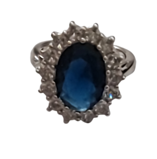 Large Princess Di Sapphire Ring