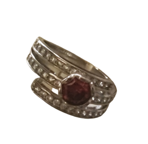 Ruby and Diamante Ring