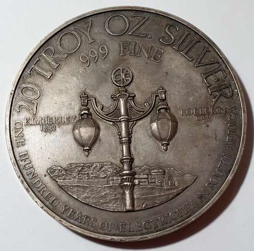 20 0z Hard asset pure silver medallion number3192