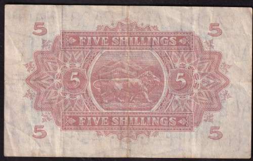 East Africa 1941 5 shillings GVF
