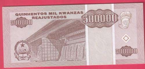 ANGOLA 1995 500000 KWANZA