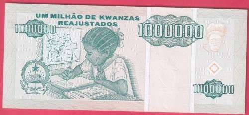 ANGOLA 1995 1 MILLION KWANZA