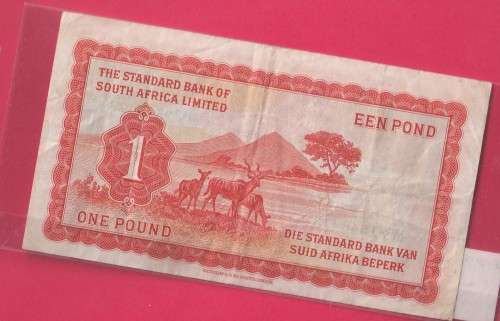 SOUTH WEST AFRICA 1959 STANDARD BANK 1 POUND