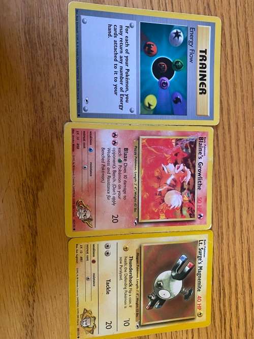 Pokemon cards damaged