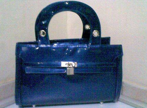 Handbag Blue Patent
