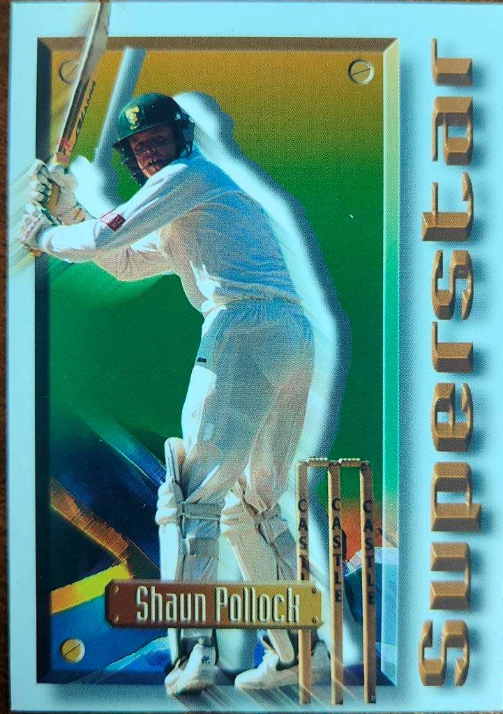1997 SPORTS DECK CRICKET SUPERSTAR SHAUN POLLOCK SOUTH AFRICA CARD 54