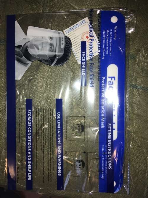 Face Sheilds with Foam