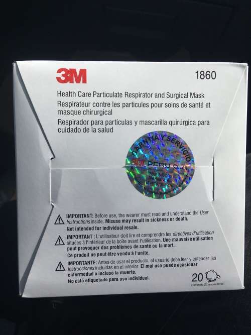 3M 1860 N95 Mask