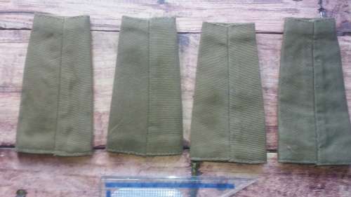 S.A.D.F South African Defense Force Captain & Luit. NUTRIA Slip-on  Rank Pair - Grey Stars