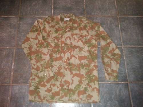 S.A.P Reaction / Riot / Koevoet Unit Camo Long Sleeve Shirt Circa 1984 Rare