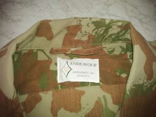 S.A.P Reaction / Riot / Koevoet Unit Camo Long Sleeve Shirt Circa 1984 Rare