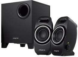 CreativeÂ® A350 Speaker System with subwoofer 2.1 -black