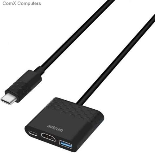 USB-C - Hdmi + Usb + Type-c Adapter, TYPE-c male - Hdmi + usb female + usb-c, USB3.1, Sup Mac / Chro