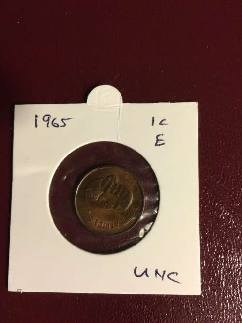 1965 ONE CENT 1C . STUNNING COIN ! LOW START !