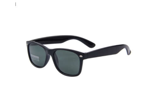 Classic Polarized Sunglasses - Unisex Black - Black