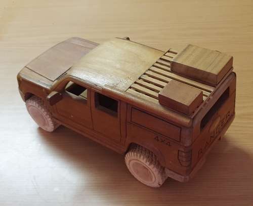 Wooden Ford Ranger 4x4 Collectable Toy