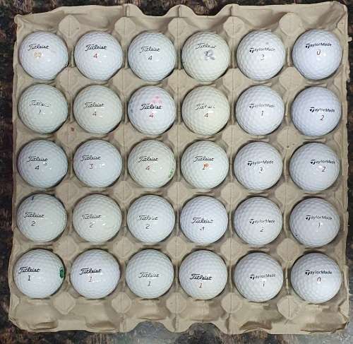 Titleist and Taylormade second hand golf balls