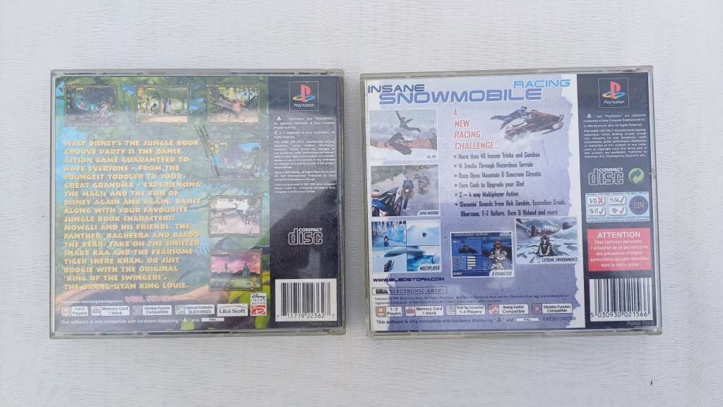 Playstation 1 Jungle book: Groove party & Sled storm