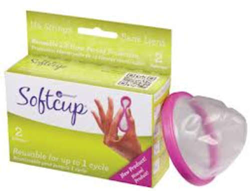 Softcups, re-usable, twin pack
