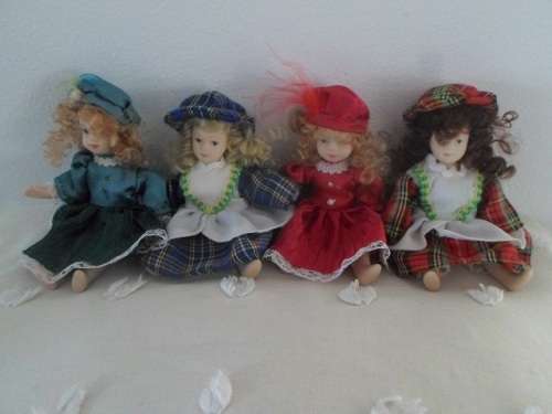 7 X SMALL CUTE ANTIQUE PORCELAIN DOLLS FOR THE LOT SEE PICS