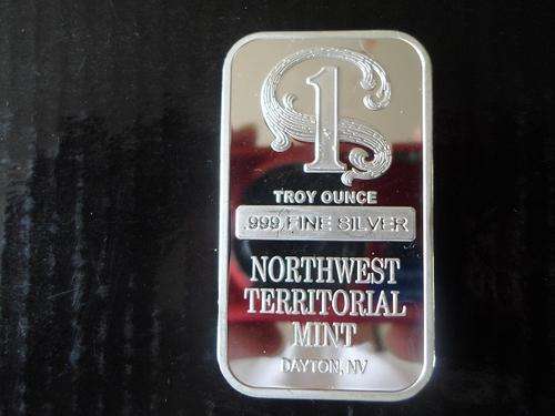 STUNNING SILVER CLAD TROY OUNCE 999 FINE SILVER NORTH WEST TERRITORIAL MINT