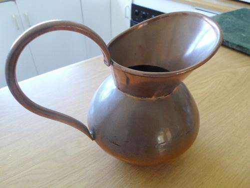 STUNNING LARGER HANDLE COPPER JUG - 'DE KLERK' - SEE PICS!!!