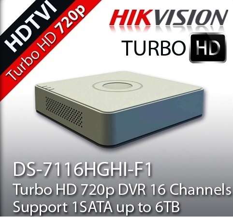 HIKVISION H.264 16CH TURBO HD DVR 720P