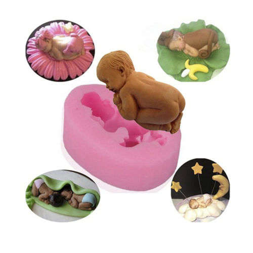 Fondant silicone baby mold