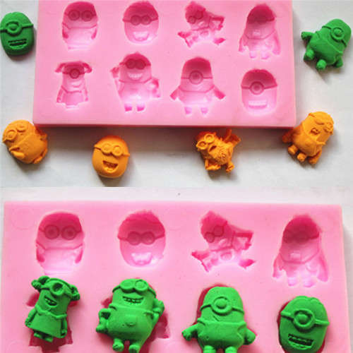 Silicone fondant Minion mold
