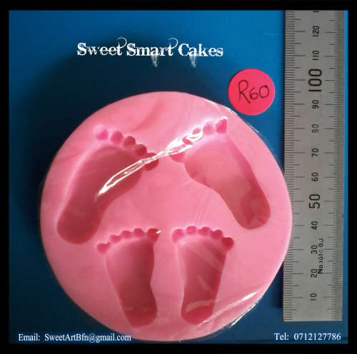 Silicone baby feet mould