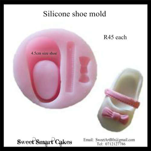 Single silicone baby shoe mold