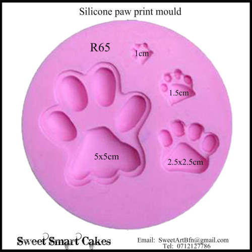 Silicone paw print mould - Paw Patrol