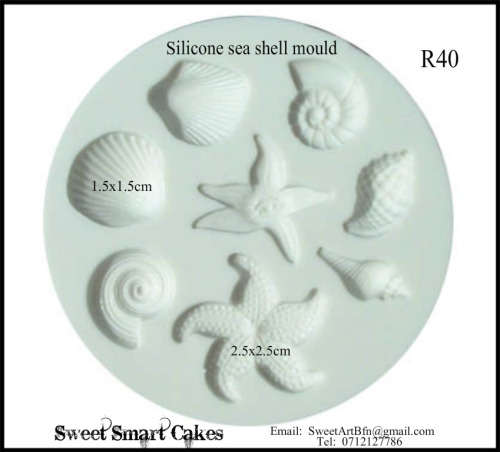 Silicone sea shell mould