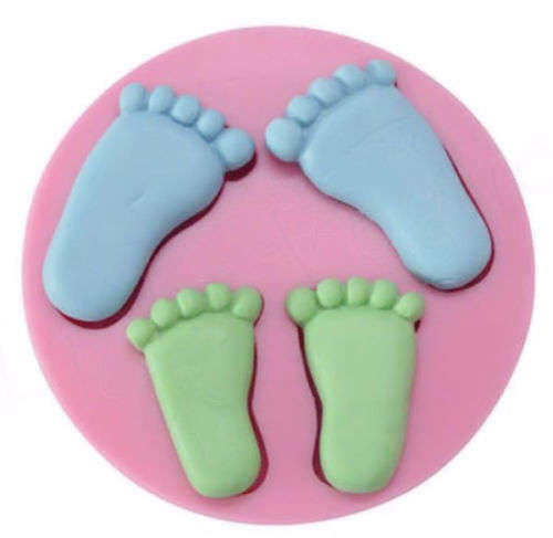 Silicone baby feet mould