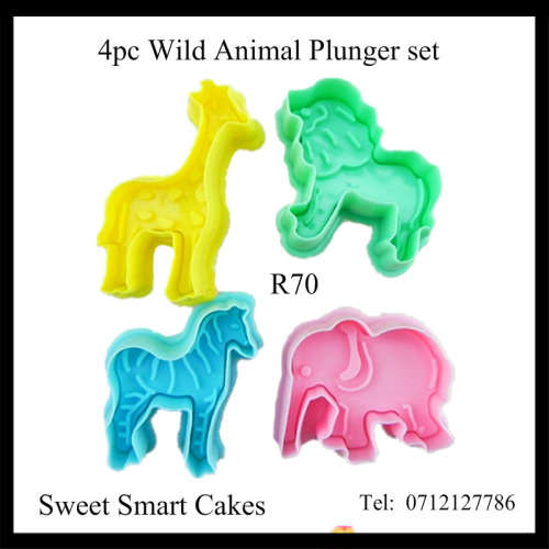 4pc Animal plunger set